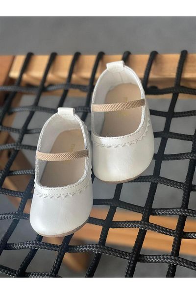 Merli&Rose Balerini din piele |   Alb