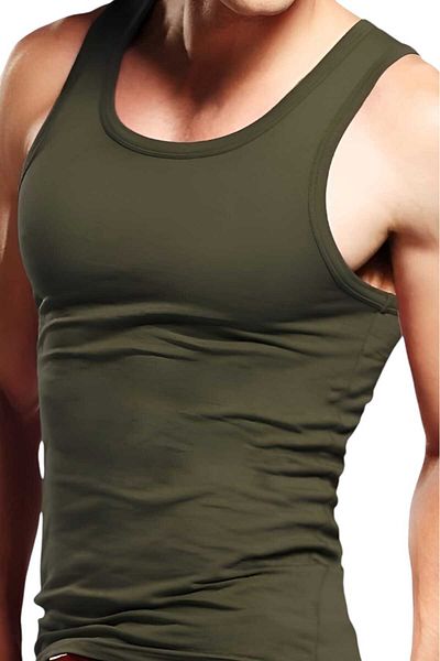 Uniquetrenders Ανδρικό βαμβακερό εσώρουχο 3'li Athlete Soldier Singlet Soldier