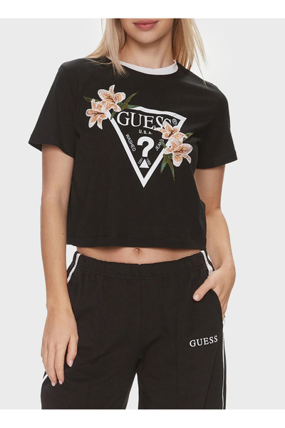 Guess Siyah Kadın Yelek NEW GINGER VEST - RECY POLYAMIDE CR