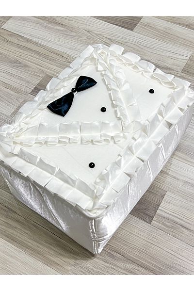AYHANHOME Groom Patterned Satin Fabric Bundle Promise Engagement Packet Dowry Box