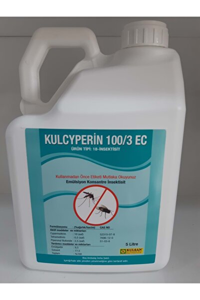 Kulsan İlaç Kulcyperin 100/3 EC Kokulu Haşere Öldürücü | 5 Litre