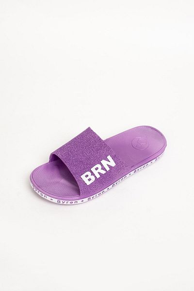 BRN Papuci de baie pentru femei, violet, cu talpă anatomică anti-alunecare
