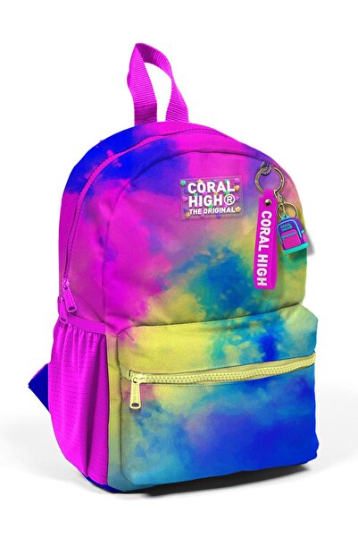 Coral High Кольоровий рюкзак з батиковим візерунком - з двома відділеннями 23557