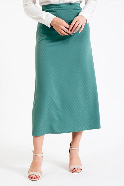 Esswaap Mint Colored Bell Skirt