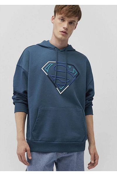 Mavi Φούτερ με στάμπα Superman 0s10189-70764