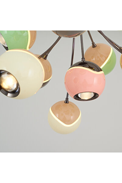 Özcan Aydınlatma 2825-10-28 Pastel Avize Mixed