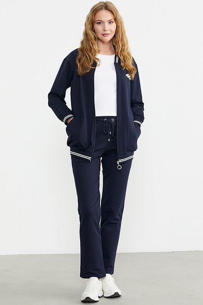 Sam Σετ αθλητικής φόρμας πλεκτή με φερμουάρ Navy Blue
