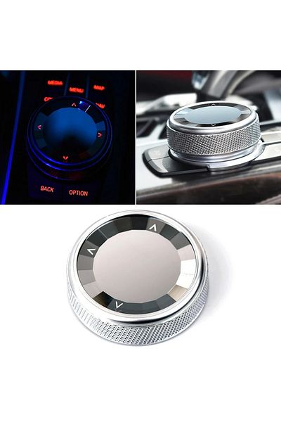 Choice Multi Media Knob Cover Car Multimedia Button Knob Cover Stickers For BMW 1 3 5 7 Series F20 F21 F...