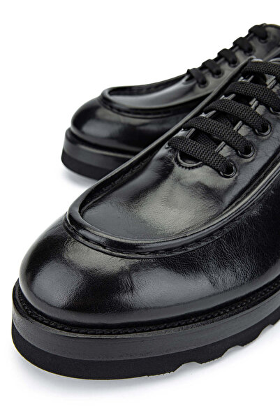 Tamer Tanca Erkek Hakiki Deri Casual Siyah Ayakkabı