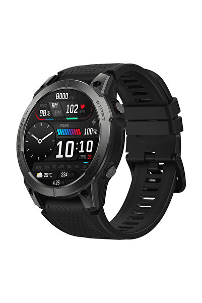 Zeblaze Stratos 3 - Abyss Black 1.43" Amoled, 100 Spor Modu, Gps Destekli Akıllı Saat