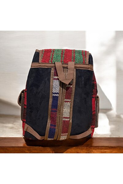 MODA Etnik kilim desenli orta boy sırt çantası