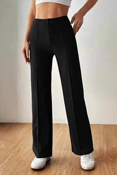 Beast Women's Black Palazzo Trousers - Oversize