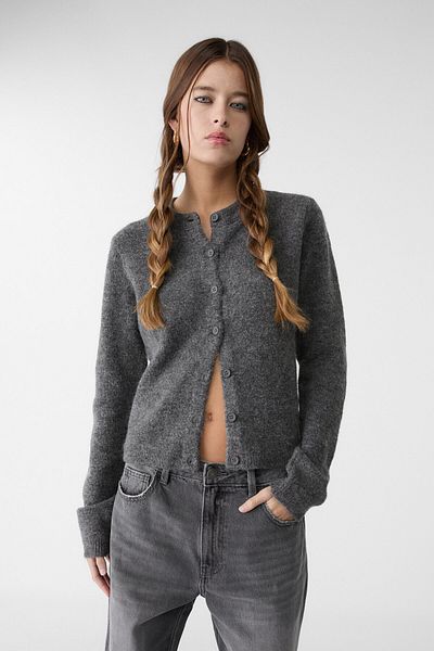 Stradivarius Buttoned Knitwear Cardigan