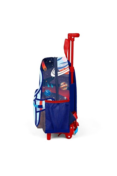 Coral High Kıds Sax Mavi Astronot Desenli İki Bölmeli Çekcekli  Yuva Sırt Çantası 24018