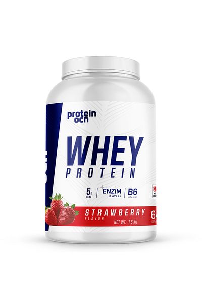 Proteinocean Strawberry Whey Protein - 1.6kg - 64 Servings
