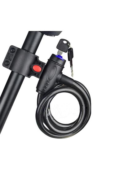 SARİSSA BİSİKLET Steel Lock with Key Bike Motorcycle Baby Stroller Scooter Security Lock with Key 12X120