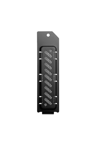 ALLOYSEED غطاء غبار مشتت حرارة SSD لجهاز PS5 Slim باللون الأسود وفتحة تمديد SSD M.2 ومبرد حل تبديد الحرارة