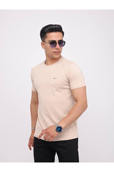 Est Estola Ανδρικό Slim Fit Slim Fit Crew Neck Lycra Ευέλικτο ύφασμα με απαλή υφή