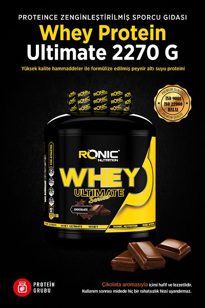 Ronic Nutrition Whey Protein 2.270 g Chocolate-Flavored Gorilla with Accessory Gift