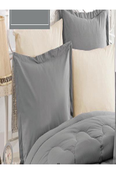 Zarif Home Σετ ύπνου Ranforce Natural Oversize - Απλό σχέδιο