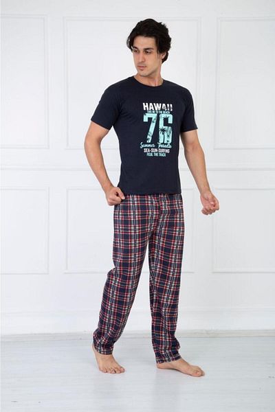 Rimoli 100% Cotton Short Sleeve Men's Pajamas Set