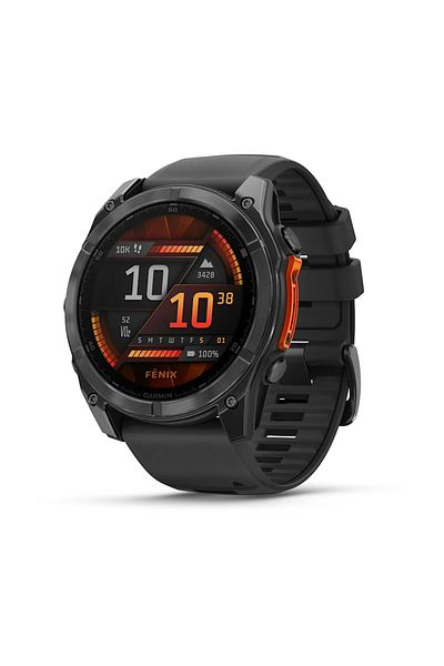 Garmin GARMIN FENIX 8 - 51 MM, AMOLED SLATE GRAY WITH BLACK SILICONE BAND