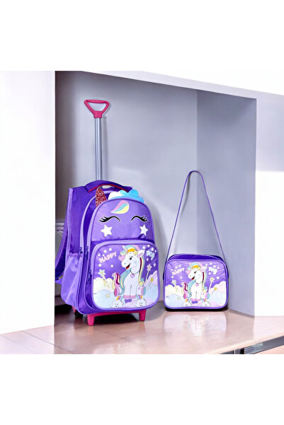 JOJO KIDS Geantă de școală primară pentru fete cu model unicorn - pentru nutr...