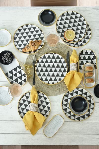 Keramika Trigon Breakfast Set 18 Pieces for 6 18765-67-69