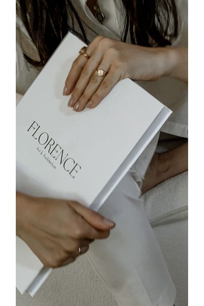 HOME DEKORİSTA Florence Decorative Single Book Box - Slim Design