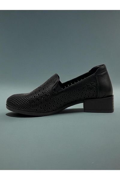 Mammamia Pantofi casual de damă din piele naturală neagră - D24ya-3815