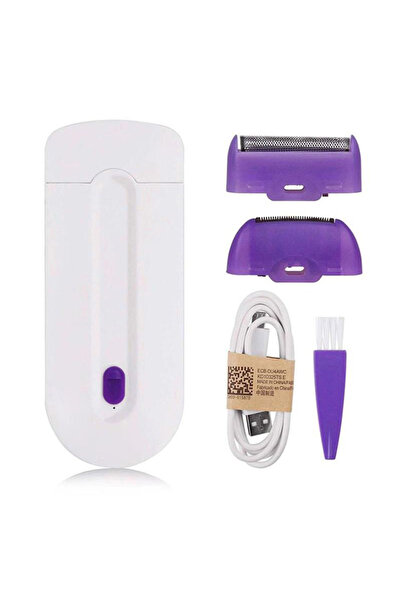 Choice 2 In 1 Epilator Painless Hair Removal Shaving Device Usb Charging Body Face Leg Bikini Shaver Hai...