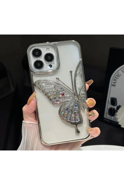 Aksesuarda Moda حافظة بنمط الفراشة متوافقة مع هاتف Iphone 15 Pro، يمكن استخدا...