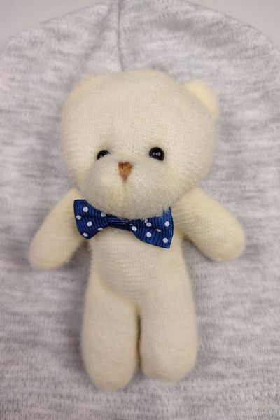 Peki Boy's Cotton Soft Teddy Bear Hat - Add 5 Pay 4 Newborn Gift 14497