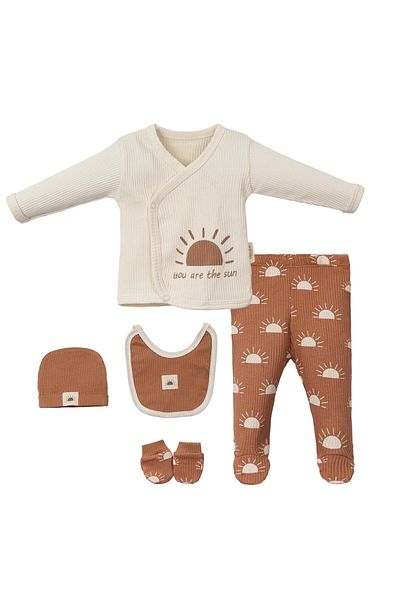 Necix's Solar Themed Five-Piece Hospital Exit Set for Baby Boy