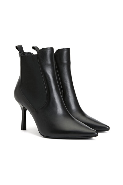 Dıvarese Siyah Kadın Deri Bot