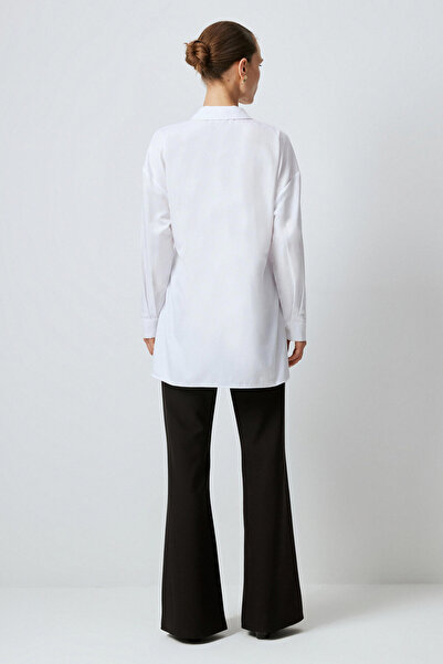 Touché Privé Waist Tie Asymmetric Cut Shirt