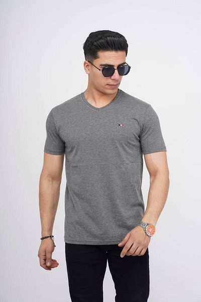 Est Estola Ανδρικό T-Shirt Koton Lycra Slim Fit V-Neck Πακέτο 5