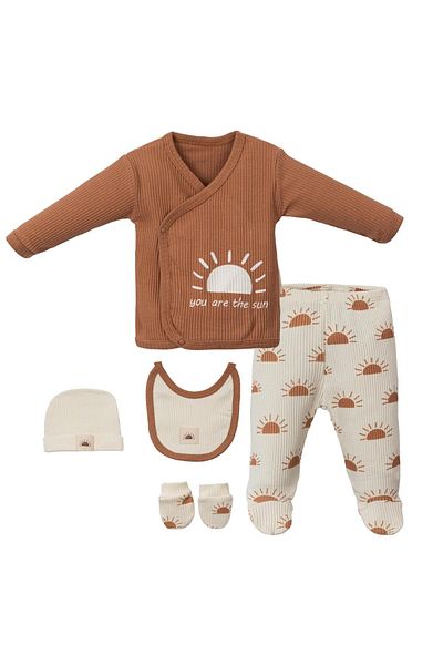 Necix's Solar Themed Five-Piece Hospital Exit Set for Baby Boy