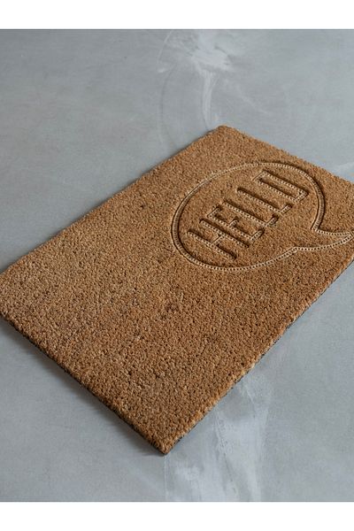 MODAPEK Koko Home Embos Non-Slip Built-In Textured Door Mat, Home Gift