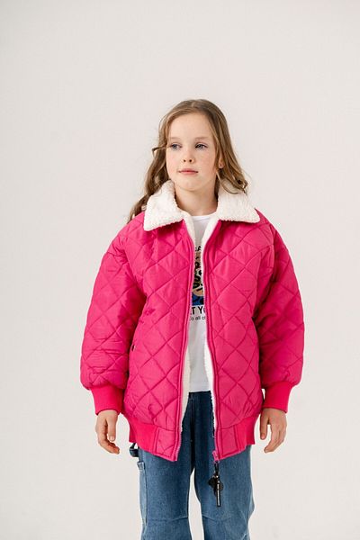 GİYİCEM Firl's Quilted Inflatable Coat with Fur Inside