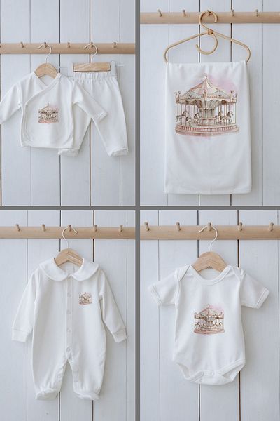Tuğba Kuğu Organic 11 Pack Hospital Exit - Royal Series - Pink Carousel