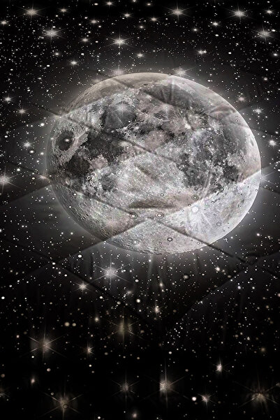 Else Halı Siyah Uzay Ay Gezegen Desenli Tek Kişilik Kapitoneli Yorgan Yastık Kılıflı