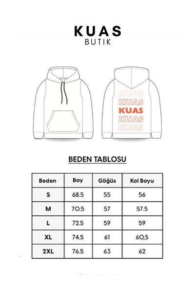 KUAS Hanorac unisex, femei/bărbați, CASUAL, FĂRĂ IMPRIMARE, FĂRĂ IMPRIMARE, cu glugă supradimensionată, din bumbac, cu 3 fire