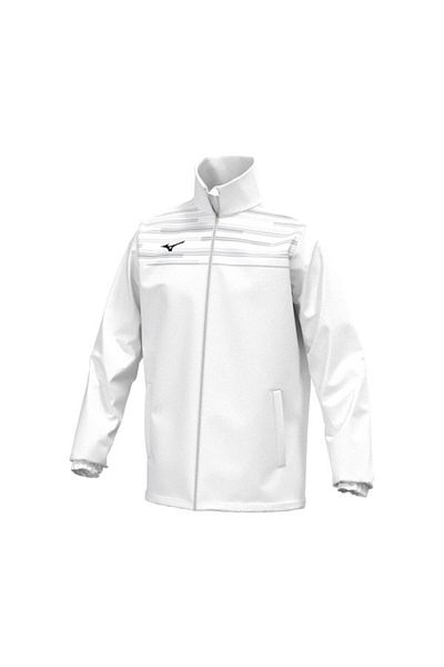 MIZUNO Мъжки суитшърт - Chiba Micro Jacket, бял