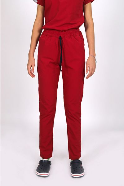Pratik Medikal Single Bottom Red Lycra Nurse Jersey
