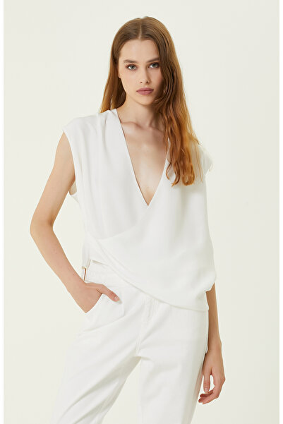 Network Limited Ekru Ipek Bluz