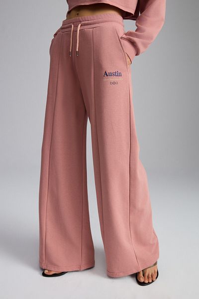 GRIMELANGE LEYAN Damen-Jogginghose aus Bio-Baumwolle Dusty Rose