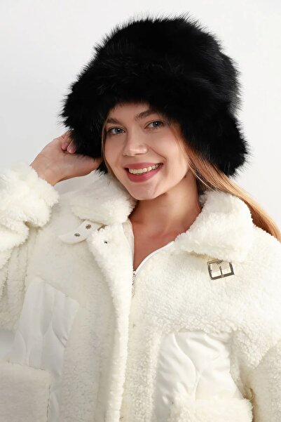 REMSA Черна дамска пухкава кофа сърце - Rkş-15