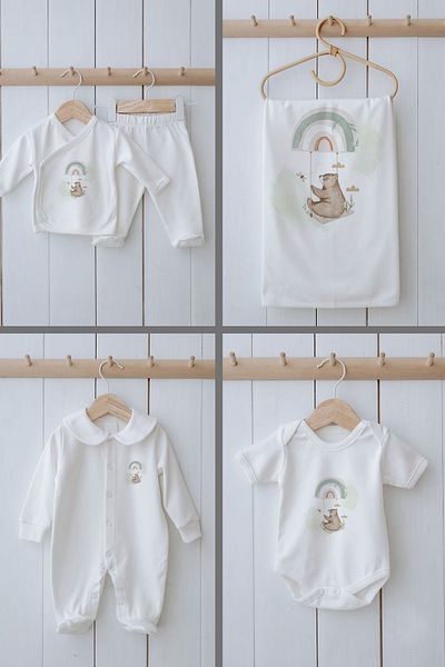 Tuğba Kuğu Royal Series - Welcome Baby Bear 11 Pack Organic Hospital Exit
