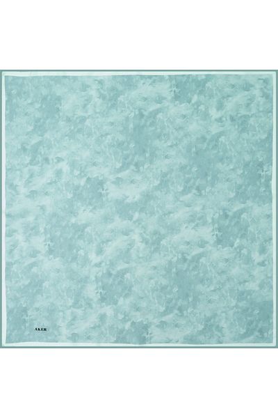 Aker Μεταξωτό φουλάρι Water Green Cloud Series Sura